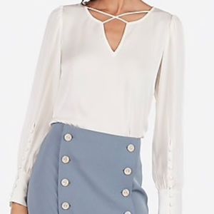 Women’s Cream Dressy Blouse